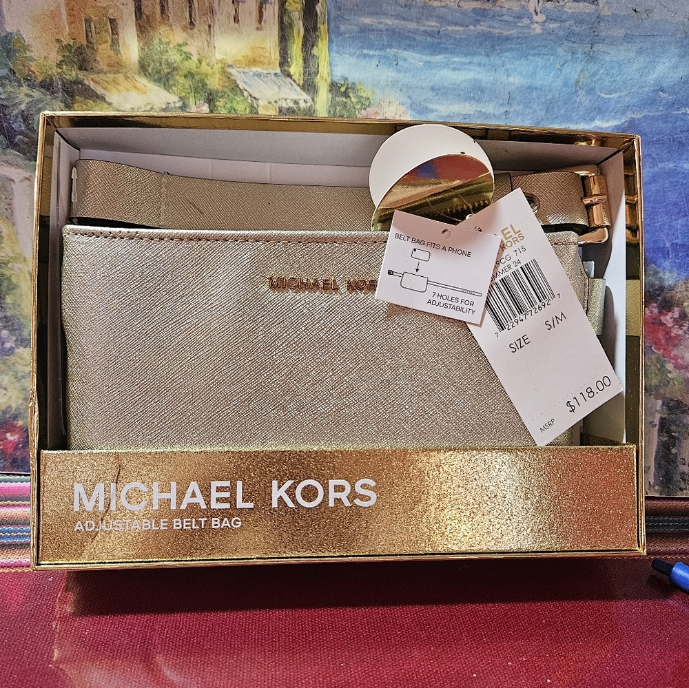 NWT Michael Kors Adjustable Belt Bag